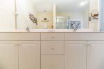 Private master bath with dual vanities 